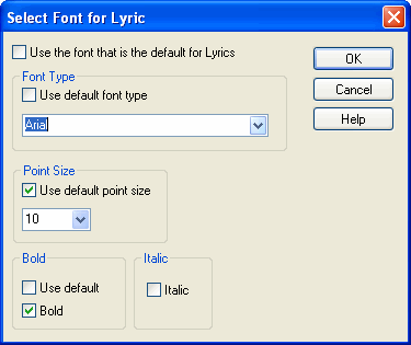 SelectFontLyricDlg