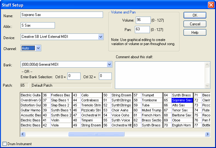 tracksetuponetracksaxaphone