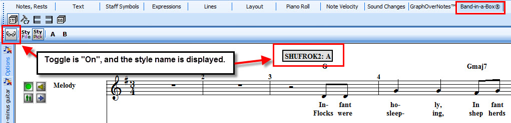 BandInABox-StyleNamesDisplayON
