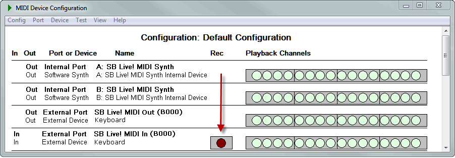 RecordingIndicatorEmphasizedinSoundblasterConfig