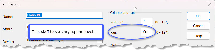 TrackSetupVaryingPan