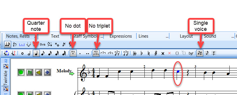 TutorialQuarterNoteSelected-Composer