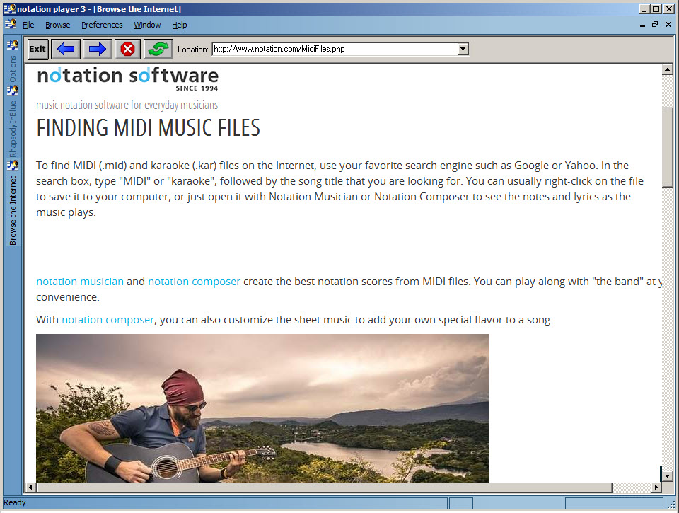 Finding MIDI files